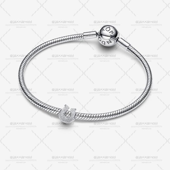 Pandora Textured Horseshoe Mini Charm - Picture 3 of 6